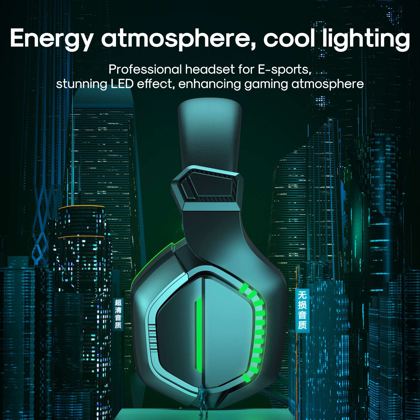JOYROOM JR-HG1 Wired Headphone Lightweight Gaming Headset with LED Light for PS4 Switch Laptop Smartphone Tablet JOYROOM JR-HG1 Wired Headphone Lightweight Gaming Headset with LED Light for PS4 Switch Laptop Smartphone Tablet